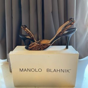 Manolo Blahnik Tiger Pony Hair